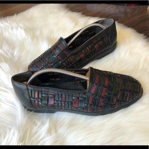 Vintage woven leather loafers unisex - Giorgio Brutini